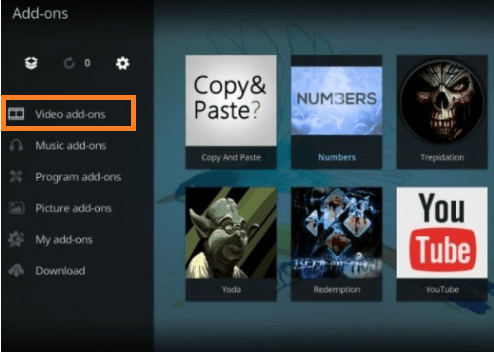 How to look for Kodi add-on step 2