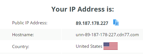 Avast SecureLine VPN тестирует утечку IP после подключения к серверу в США