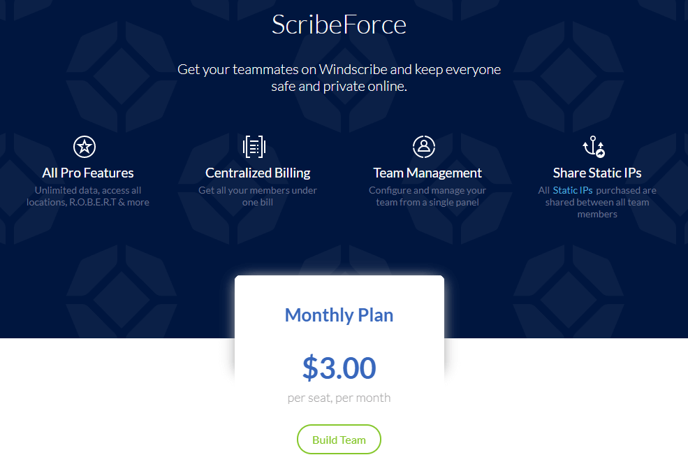 Windscribe VPNs ScribeForce Feature Price