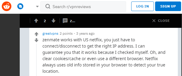 ZenMate Accessing US Netflix Reddit