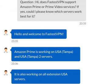 FastestVPN Chat Support