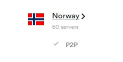 NordVPN сервера в Норвегии
