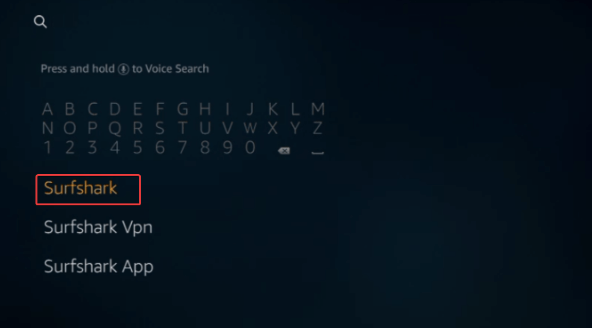 Installing Surfshark on Firestick step 1