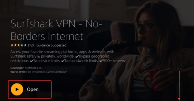 Installing Surfshark on Firestick step 4