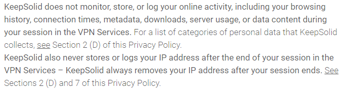 Privacy policy