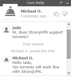 Torrenting support StrongVPN