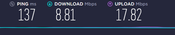 speed test German server Goose VPN