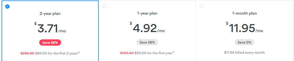 NordVPN prices