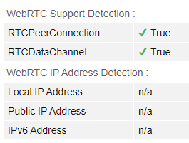 PureVPN Тест на утечку WebRTC сервер в США