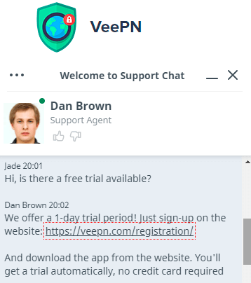 VeePN free trial