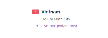 Vietnam server PrivateVPN