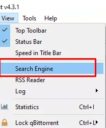 enabling Search Engine on qBittorrent