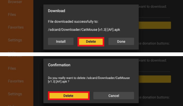 Удалить APK