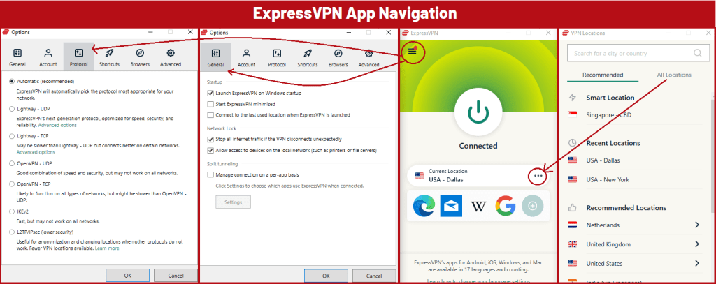 ExpressVPN ứng dụng