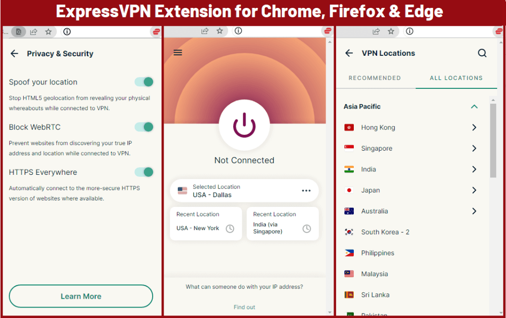 ExpressVPN extensions