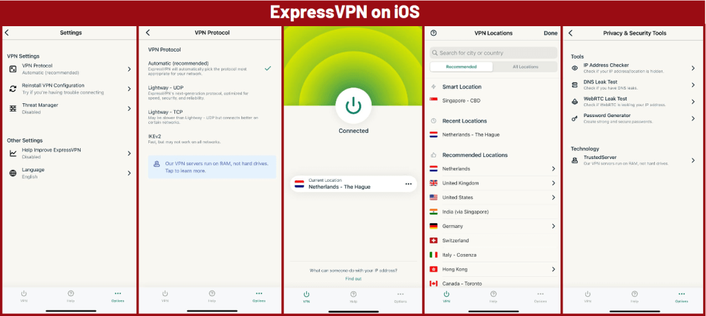 ExpressVPN iOS