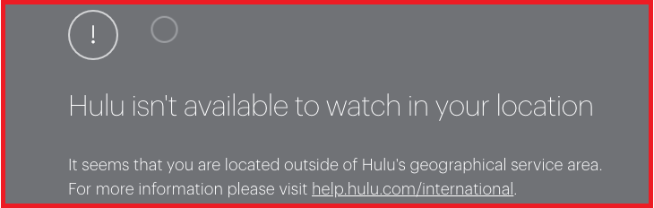 Hulu with expressvpn geo restriction error