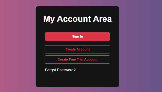 Click Create Account on apollo tv