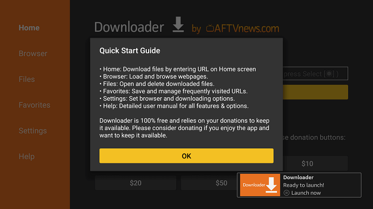 grant Downloader permission to access