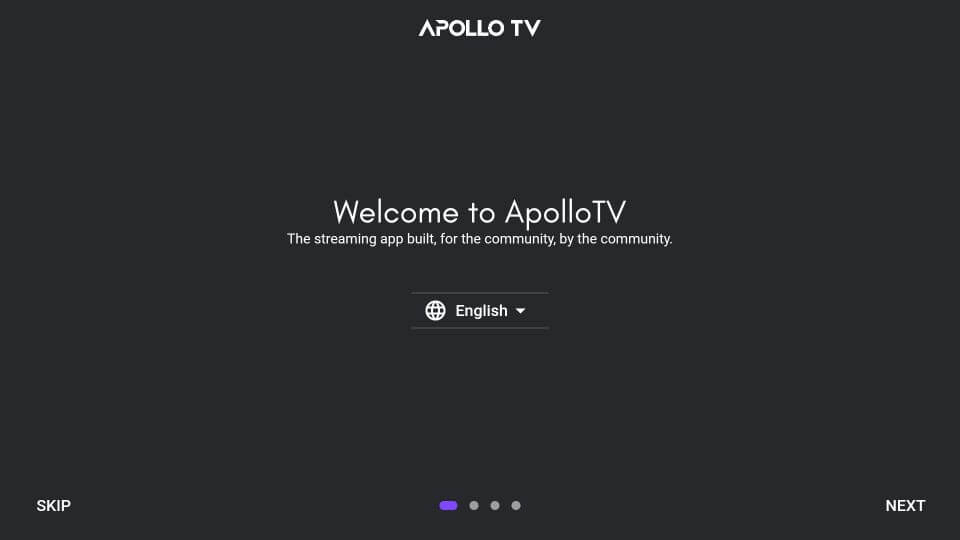 welcome to Apollo TV app