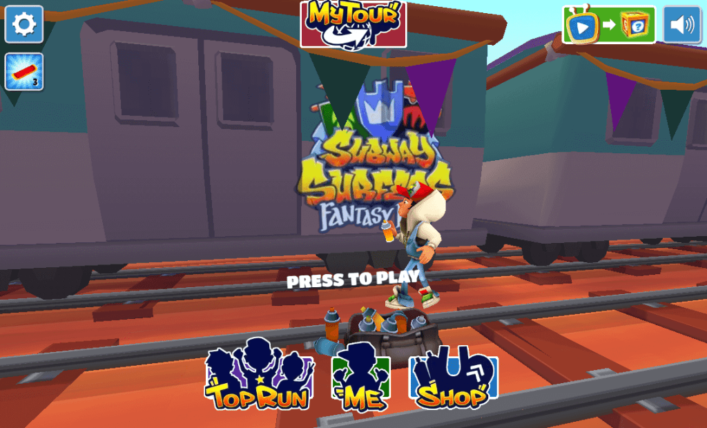 Subway Surfers Home Screen