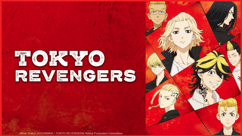 Tokyo Revengers Banner with Mikey, Takemichi, Draken and others