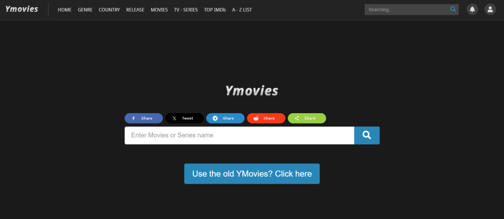Ymovies Home Page