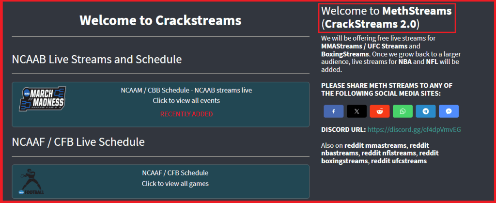 Welcome To Crackstream 2 Banner